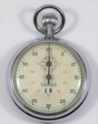 Hanhart Kriegsmarine 60 second stopwatch. Plated case, 51mm diameter, no markings on caseback.