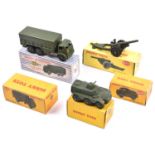 5 Dinky Military. Foden 10-Ton Army Truck (622). Army Covered Wagon (623). Armoured Personnel