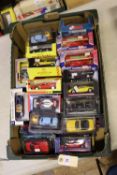 A quantity of various makes. 8x Oxford for TESCOS 1950's-1960's trucks. 5x Newray 1:32 cars
