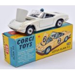 Corgi Toys Lotus Elan (318). A harder to find example in white with Tiger decal to boot lid,