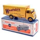 Dinky Supertoys Guy Van (514). In yellow Weetabix livery, with yellow wheels, complete with both