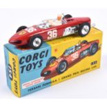 Corgi Toys Ferrari Formula 1 Grand Prix (154). In bright red, RN35, with driver, spun wheels with