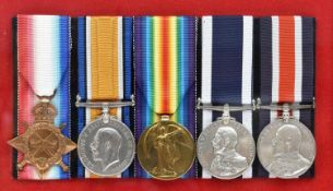 A most interesting family group of medals to a father and two sons comprising: (a) Five: 1914-15