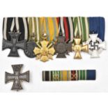 A group of seven WWI and later German medals, comprising 1914 Iron Cross 2nd class; Saxon