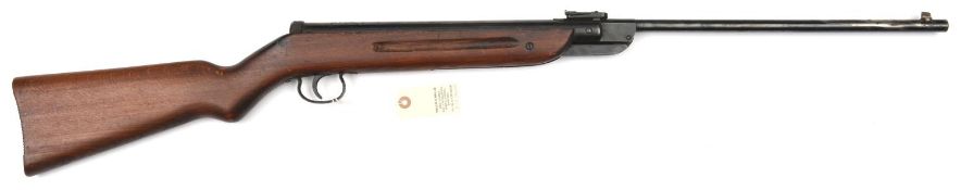 A first post war model .177” ‘British Diana Model 27 air rifle, the breech bearing huntress trade