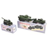 2 Dinky Military Supertoys. Gift Set 698 - Tank Transporter With Tank, boxed, complete with all