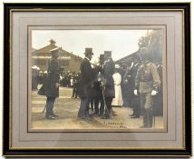 An early 19th century signed photograph of F. Marshal Lord Kitchener, wearing peaked cap and frock