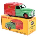 Dinky Toys Austin Van (470). In red and light green SHELL/BP livery. Boxed, minor age wear.