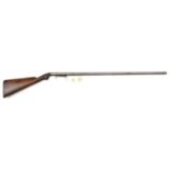 A 21 bore under hammer percussion walking stick shotgun, c 1840, 45½” overall, turn off barrel