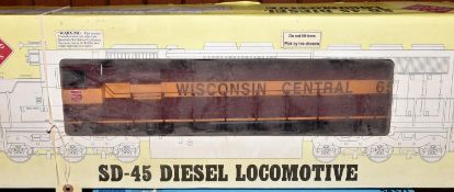 A Gauge One, 45mm, Aristo-Craft Trains DDC fitted American outline SD45 Co-Co diesel locomotive. A