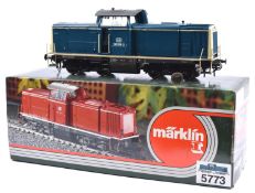 A Marklin Gauge One (Spur 1), 45mm, Deutsche Bahn Bo-Bo Diesellokomotive Class BR 212 (5773) for 2-