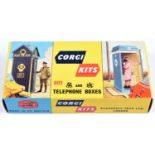 A rare early 1960's Corgi Kits Kit. AA and RAC Telephone Boxes (602). A seldom seen as new unmade