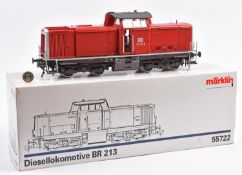 A Marklin Gauge One (Spur 1), 45mm, Deutsche Bahn Bo-Bo Diesellokomotive Class BR 213 (55722) for