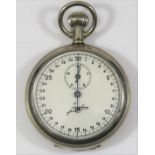 Junghans Kriegsmarine 30 second stopwatch. Plated case with hinged back, excellent condition.