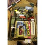 12 Dinky Toys. 2x Reconnaissance Car, Foden 10 Ton Army Wagon, Field Artillery Tractor, filed gun,