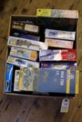 A quantity of unmade kits by Italeri, Tamiya, Heller, Frog, Airfix etc. A 1:9 scale WLA 750 U.S.