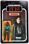 A Kenner Star Wars Return of the Jedi Lando Calrissian vintage 3.75" figure. On a sealed 1983