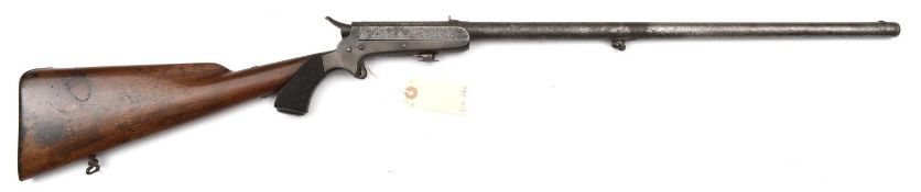 A .40” rimfire Sharps Patent rifle, by Tipping & Lawden, number 209, 37½” overall, round barrel