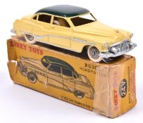 French Dinky Buick Roadmaster (24V). A harder to find light yellow with dark green roof example with