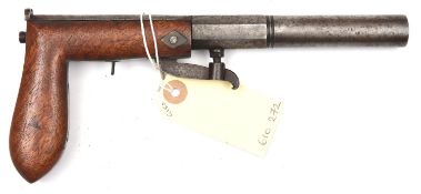 An American .28” underhammer percussion bootleg pistol, probably by Gibbs Tiffany & Co, 9”