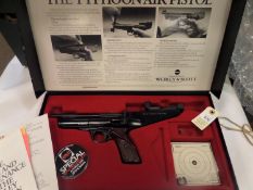 A .177” Webley Typhoon air pistol from the Webley & Scott Museum Collection, sold by Wallis & Wallis