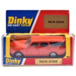 A scarce late Dinky Toys Volvo 265DL Estate (180). An Italian produced example painted in orange,