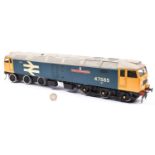 A Gauge One, 45mm, BR Class 47 Co-Co diesel locomotive constructed from an RJH kit. County of