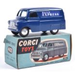 Corgi Toys Bedford 12CWT Van 'Daily Express' (403). In dark blue with Express decals to sides,