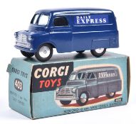 Corgi Toys Bedford 12CWT Van 'Daily Express' (403). In dark blue with Express decals to sides,