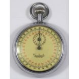 Hanhart Kriegsmarine 30 second stopwatch. Plated case, 51mm in diameter, hinged back, good