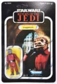 A Kenner Star Wars Return of the Jedi Snaggletooth vintage 3.75" figure. On a sealed 1983