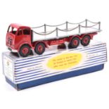 Dinky Supertoys Foden Flat Truck with chains (905). A late example with bright red FG cab and
