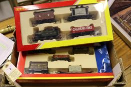 3 Hornby Railways 'OO' gauge Train Packs: 'Railroad' comprising GWR 0-4-0T locomotive, RN 4 in