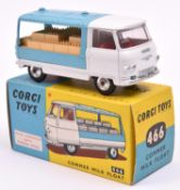 Corgi Toys Commer Milk Float (466). A rare example In light blue and white livery, example with