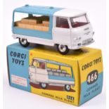 Corgi Toys Commer Milk Float (466). A rare example In light blue and white livery, example with