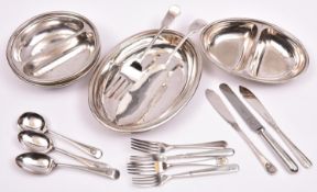 18x items of Southern Railway related silver plated crockery and cutlery etc. Including; 4x