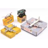 4 Dinky Toys. Avro York Air Liner (70A). In silver with red propellers, registration G-AGJC.