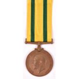 518 Territorial Force War Medal1914-18 (1233 Dvr F T J Wellman, RA) GVF