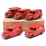 A rare Dinky Toys Trade Pack for 6 Trojan Van 31A 'ESSO'. Containing 5 examples in red with maroon