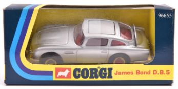 Corgi Toys James Bond Aston Martin D.B.5 (96655). A re-issue 2nd type in metallic silver with red