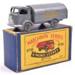 Matchbox Series No.38 Karrier Refuse Collector. An example in dark grey with 'Cleansing