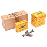 A Dinky Toys Trade Pack of Six Hawker hunter Fighter (736). Containing 4 boxed examples, all in
