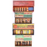 4x Hornby Series and Dinky Toys O gauge box sets of figures and trackside accessories. Including;