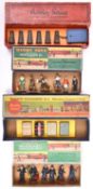 4x Hornby Series and Dinky Toys O gauge box sets of figures and trackside accessories. Including;