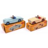 2 Dinky Toys. Sunbeam Alpine Sports (101). Touring example in light blue with dark blue interior,