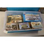 26x plastic kits by various makes including Airfix, Matchbox, Novo, etc. Sunderland III, Curtiss