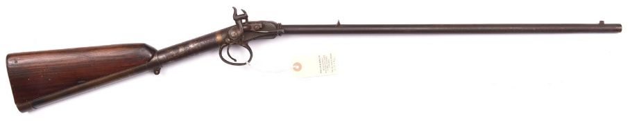 A well made pump up .22” air rifle in the style of the early 19th century, 37½” overall, barrel
