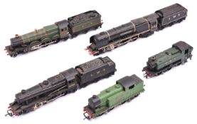 5x Wrenn Railways OO gauge locomotives. An LMS Coronation Class 4-6-2, City of Stoke-on-Trent