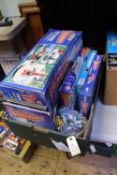 Quantity of Thunderbirds Toys etc. A Matchbox Tracy Island Electronic Playset. Matchbox 5 piece