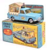 Corgi Toys Musical Wall's Ice Cream Van on Ford Thames (474). In light blue and cream livery, 2